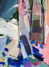 Load image into Gallery viewer, JANE THOMPSON ART SCARF The Streets of Summer
